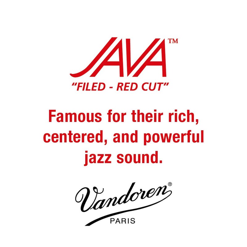 Vandoren قصب فاندورين SR343R باريتو ساكس JAVA حمراء قوة 3؛ علبة من 5 - Image 2